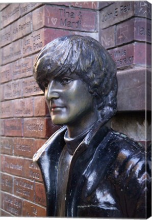 Framed John Lennon, Mathew Street, Liverpool, England Print