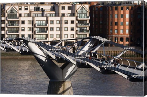 Framed Millenium Bridge, London, England Print