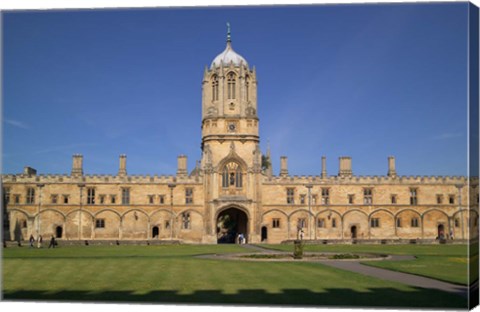 Framed Tom Tower, Christchurch University, Oxford, England Print