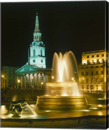 Framed Trafalgar Square, London, England Print