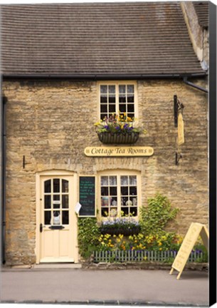 Framed Cottage Tea Rooms, Stow on the Wold, Cotswolds, Gloucestershire, England Print