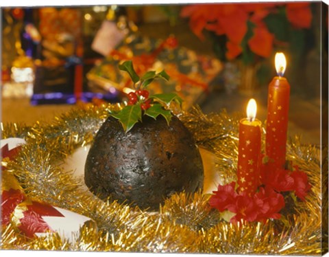 Framed Christmas Pudding, England Print