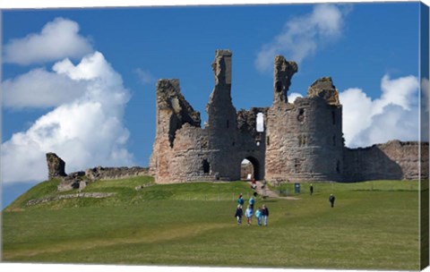 Framed Dunstanburgh Castle Ruins, Northumberland, England Print