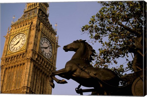 Framed Big Ben Clock Tower, London, England Print