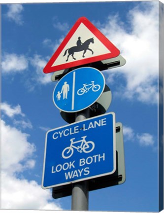 Framed Sign, Epping Forest, London, England Print