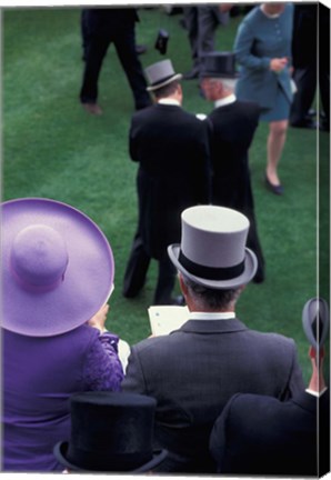 Framed Formally dressed race patrons, Royal Ascot, England Print