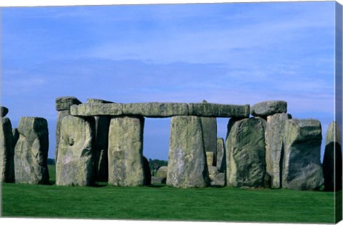 Framed Abstract of Stones at Stonehenge, England Print