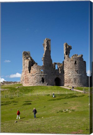 Framed Dunstanburgh Castle Ruins, Northumberland, England Print