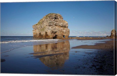 Framed Marsden Rock, South Shields, South Tyneside, England Print