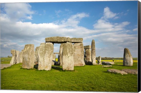 Framed Stonehenge (circa 2500 BC), UNESCO World Heritage Site, Wiltshire, England Print