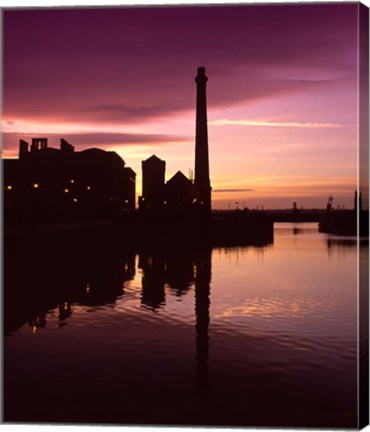 Framed Pumphouse, Albert Dock, Liverpool, Merseyside, England Print