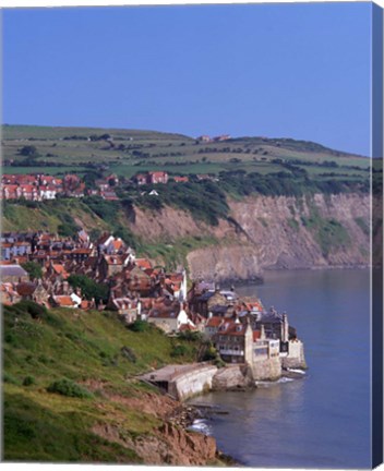 Framed Robin Hood Bay, North Yorkshire, England Print