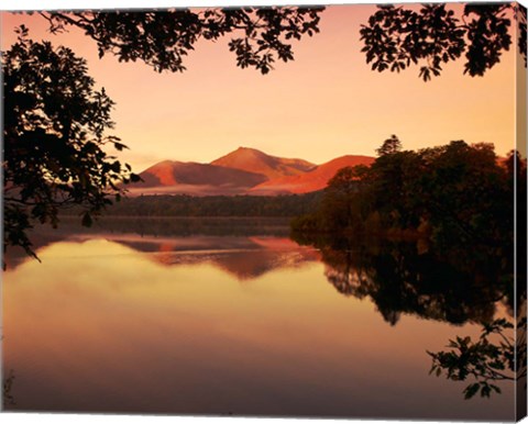 Framed Derwent Water in The Lake District, Cumbria, England Print