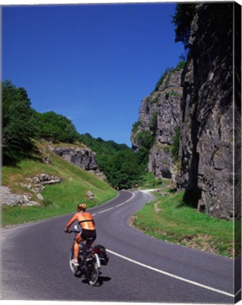 Framed Cheddar Gorge, Somerset, England Print