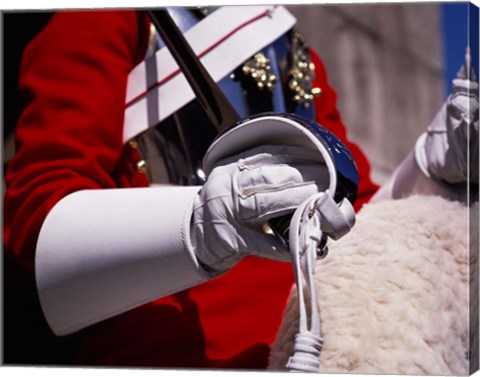 Framed Lifegaurd at Horseguards Parade, London, England Print