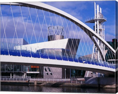 Framed Lowry Centre, Art Gallery, Salford Quays, Manchester, England Print