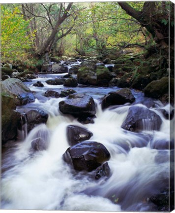 Framed Waterfall, England Print