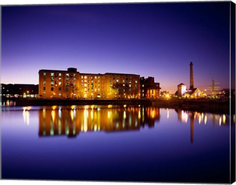 Framed Albert Dock, Liverpool, Merseyside, England Print