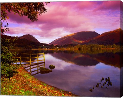 Framed Grasmere in The Lake District, Cumbria, England Print