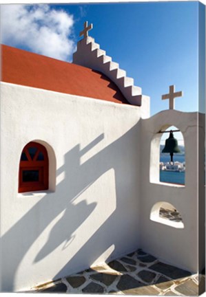 Framed Church, Chora, Mykonos, Greece Print