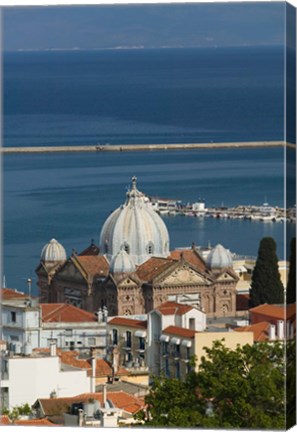 Framed Church of Agios Therapon, Lesvos, Mithymna, Northeastern Aegean Islands, Greece Print