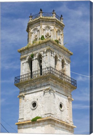 Framed Bell Tower of St Nikolaos Church, Kiliomeno, Zakynthos, Ionian Islands, Greece Print