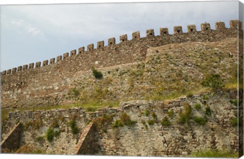Framed Byzantine Fortress, Lesvos, Mithymna, Northeastern Aegean Islands, Greece Print
