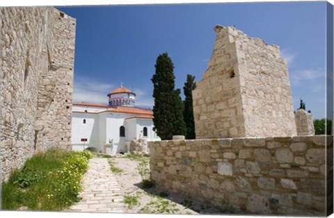 Framed Castle of Lykourgos Logothetis, Pythagorio, Samos, Aegean Islands, Greece Print