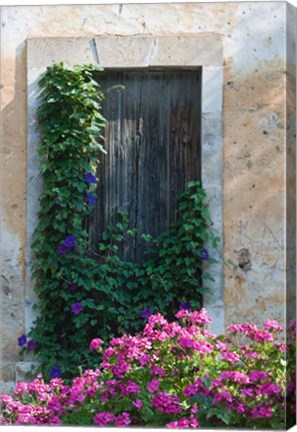 Framed Detail of Old House, Assos, Kefalonia, Ionian Islands, Greece Print