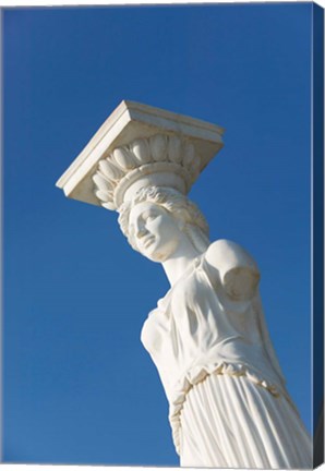 Framed Greece, Ionian Islands, Kefalonia, Caryatid Statue Print