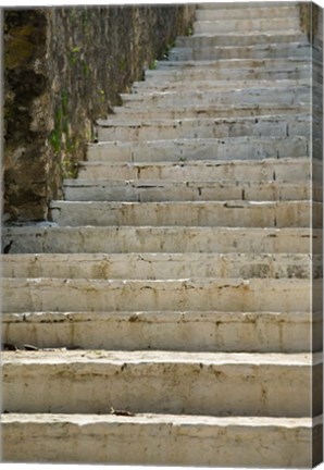 Framed Greece, Ionian Islands, Kefalonia, Stairs Print