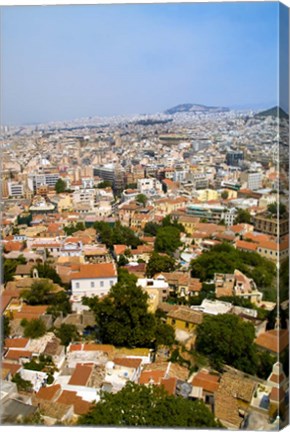 Framed Crowded City of Athens, Greece Print