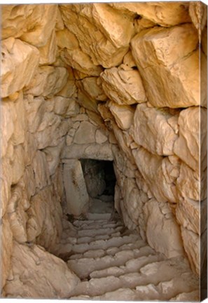 Framed Greece, Mycenae, Fountain Perseia, underground cistern Print