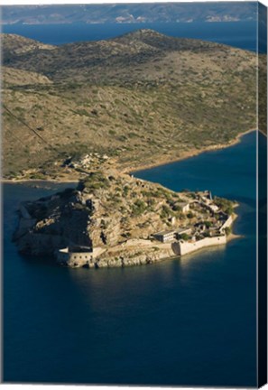 Framed Greece, Crete, Lasithi, Plaka: Spinalonga Island Print