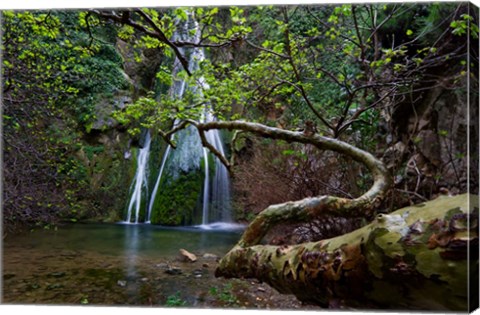 Framed Richtis Gorge near town of Exo Mouliana, Crete, Greece Print