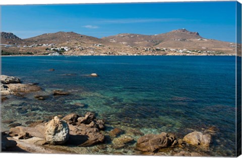 Framed Cape Tarsanas, Mykonos, Cyclades, Greece Print