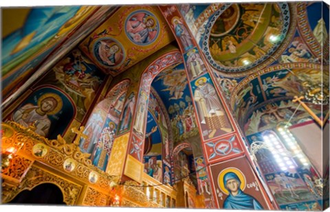 Framed Interior of church in Rethymnon, Crete, Greece Print