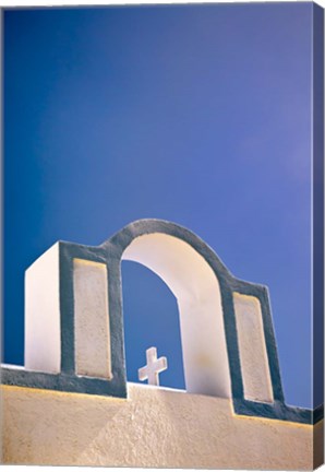 Framed Arch, Firostefani, Santorini, Greece Print