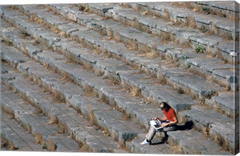 Framed Stadium, Delphi, Greece Print