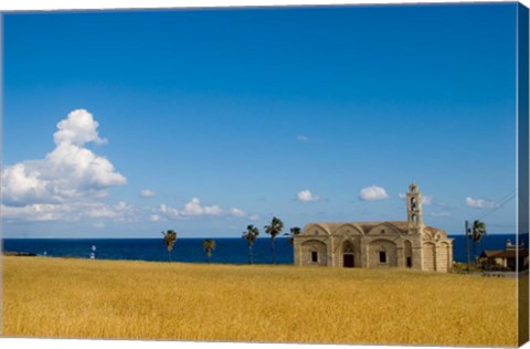 Framed Cyprus, Karpas peninsula, Ayios Thyrsos church Print