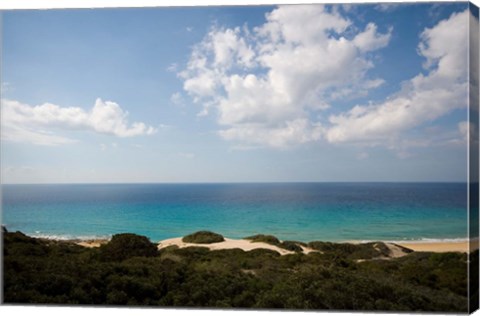 Framed Cyprus, Karpas peninsula, Golden Beach Print