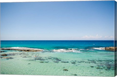 Framed Cyprus, Karpas, Dipkarpaz, Beach near Ayios Philon Print