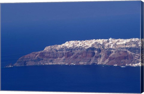 Framed Landscape, Santorini, Greece Print