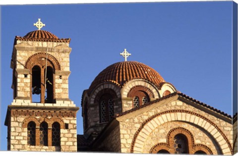 Framed St Nicholas Greek Orthodox Church, Delphi, Greece Print