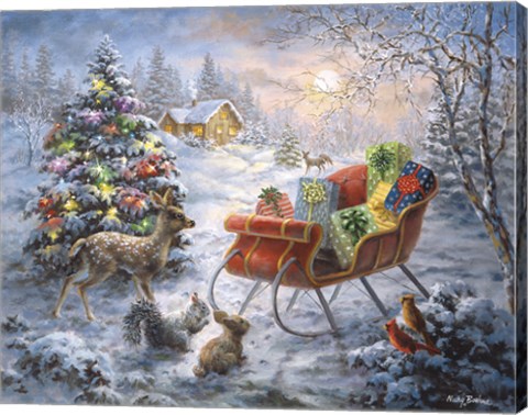 Framed Tis&#39; The Night Before Xmas Print