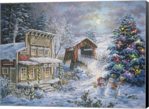 Framed Country Shopping Print