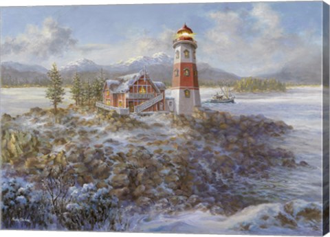 Framed Lighthouse Bluff Print