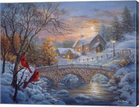 Framed Winter Sunset Print