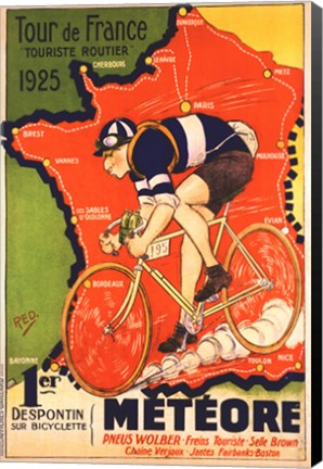 Framed Tour de France 1925 Print