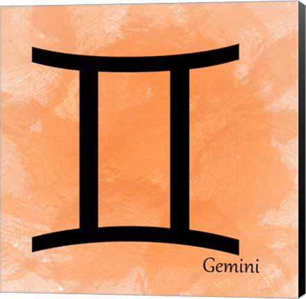 Framed Gemini - Orange Print